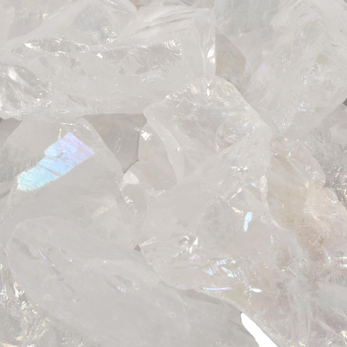 Justinstones 1/2LB Large Raw Aqua Aura Quartz Natural Crystal Healing Stones Rock Collection
