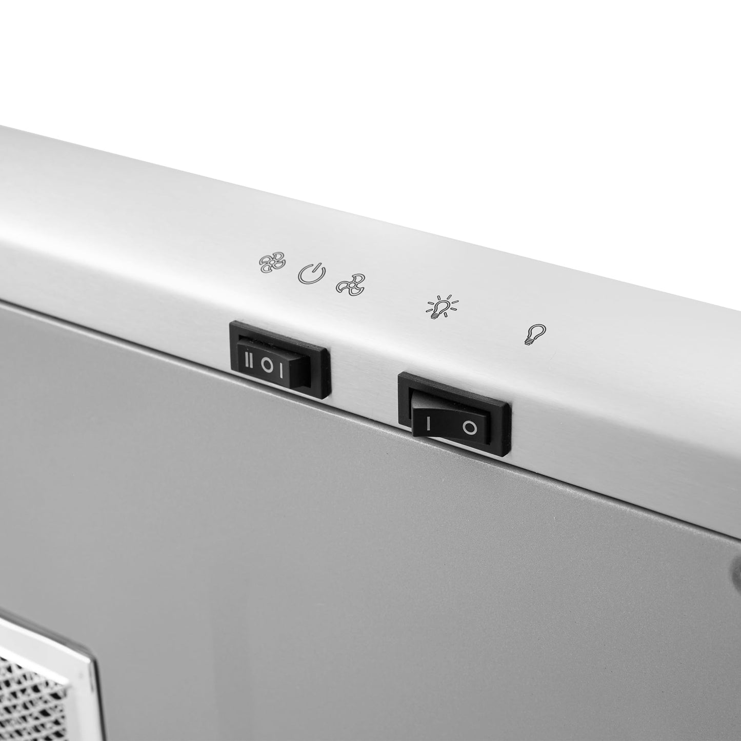 RCA R-RHUCC30SSS 30 in. Century Collection Ductless Under Cabinet Range Hood, Reusable Filter, Rocker Switch, Light, Stainless Steel