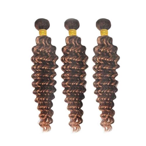 Habiliana Bundles Human Hair 26 28 30 Inch Deep Wave P4/30 Human Hair Bundles 11A Unprocessed Brazilian Virgin Quick Weave Hair Extensions for Black Women