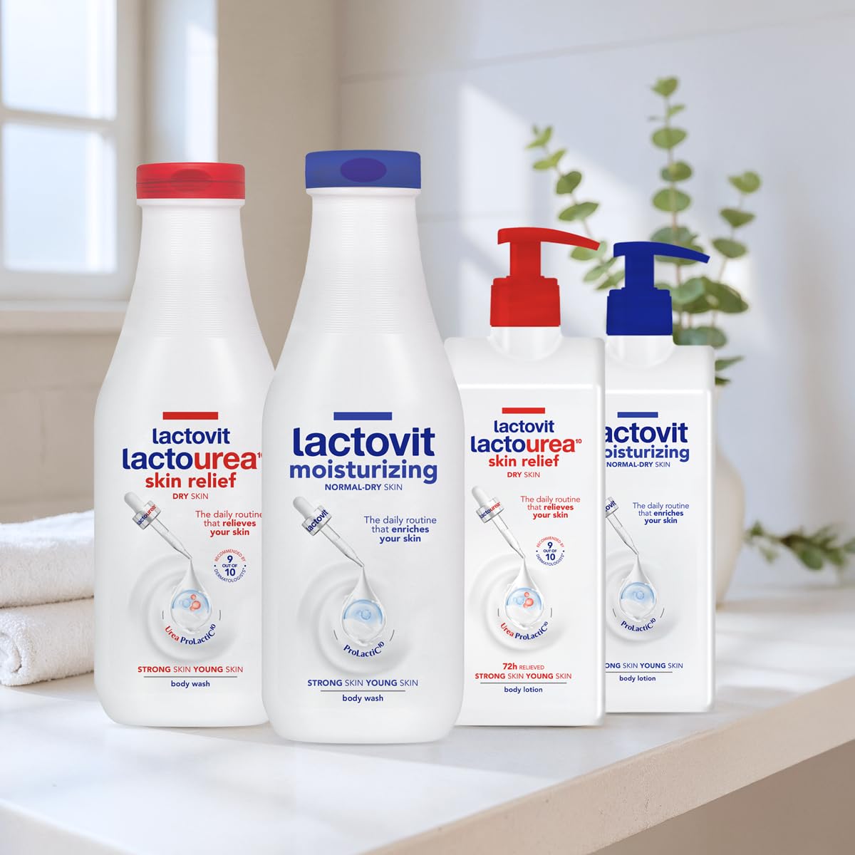 Lactovit | Moisturizing Body Wash | Hydrating Shower Gel | For all Skins | With ProLactiC10, Collagen & Elastin Booster | Smooth & Youthful Skin | Dermatologist Recommended | 6 x 600 ml