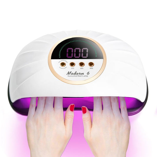 HeerMua Professional UV Light for Nails, 268W LED UV Nail Lamp for Gel Nail Polish with 4-Timer Auto Sensor, Large Space Gel Nail Lamp for 2 Hands with 69 PCS LED Beads, Nail Dryer for Salon & Home