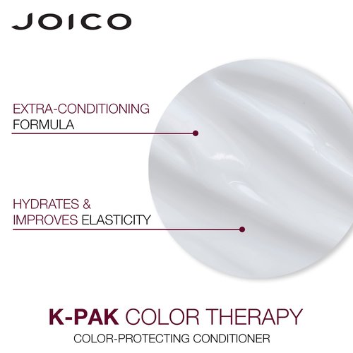 Joico K-PAK Color Therapy Color-Protecting Shampoo and Conditioner | For Color-Treated Hair | Boost Shine | Improve Elasticity | Repair Breakage | Rebuild Damaged Hair | With Keratin & Argan Oil