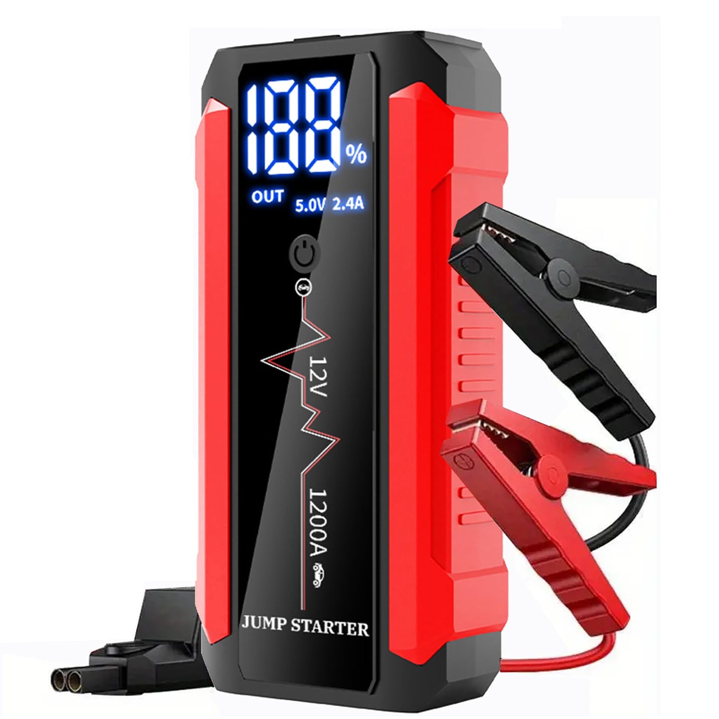 ODUKAKO Heavy Duty Jump Starter,Dm1264 30000a 12v for Semi Truck 50L Engines / R50 1500a 2-3L Gasoline and Diesel Engines Passanger car