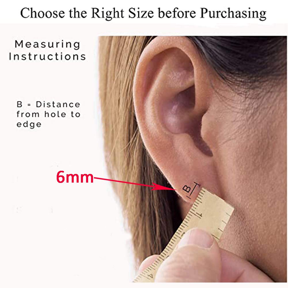 Gabry&jwl 316L Surgical Stainless Steel Huggie Hoop Earrings 6mm Silver Hypoallergenic Earrings Hoop Cartilage Helix Lobes Hinged Sleeper Earrings For Men Women(A02:6mm Silver(THK 2.0mm))