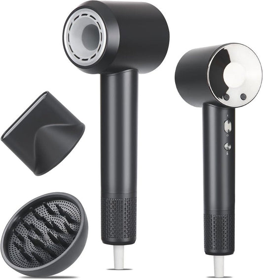 High-Speed Ionic Hair Dryer - 110,000RPM Brushless Motor for 5X Faster Drying | Lightweight & Quiet Design