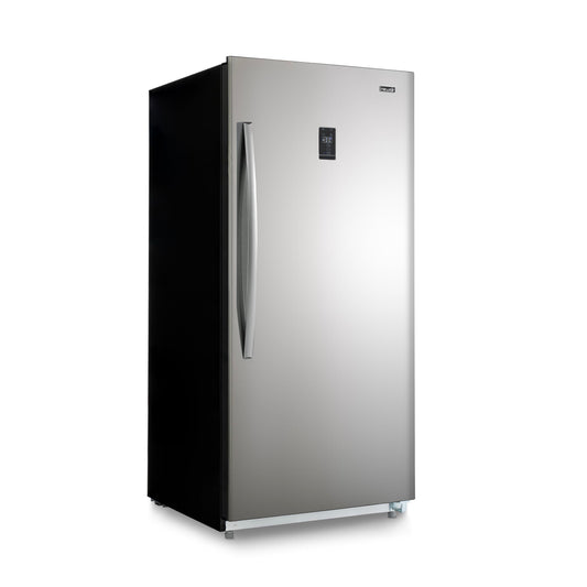 Newair Upright Freezer | 13.8 Cu. Ft., Garage-Ready Stand Up Freezer with Digital Controls, Auto Defrost, Fast Freeze Mode & LED Lighting | Stainless Steel