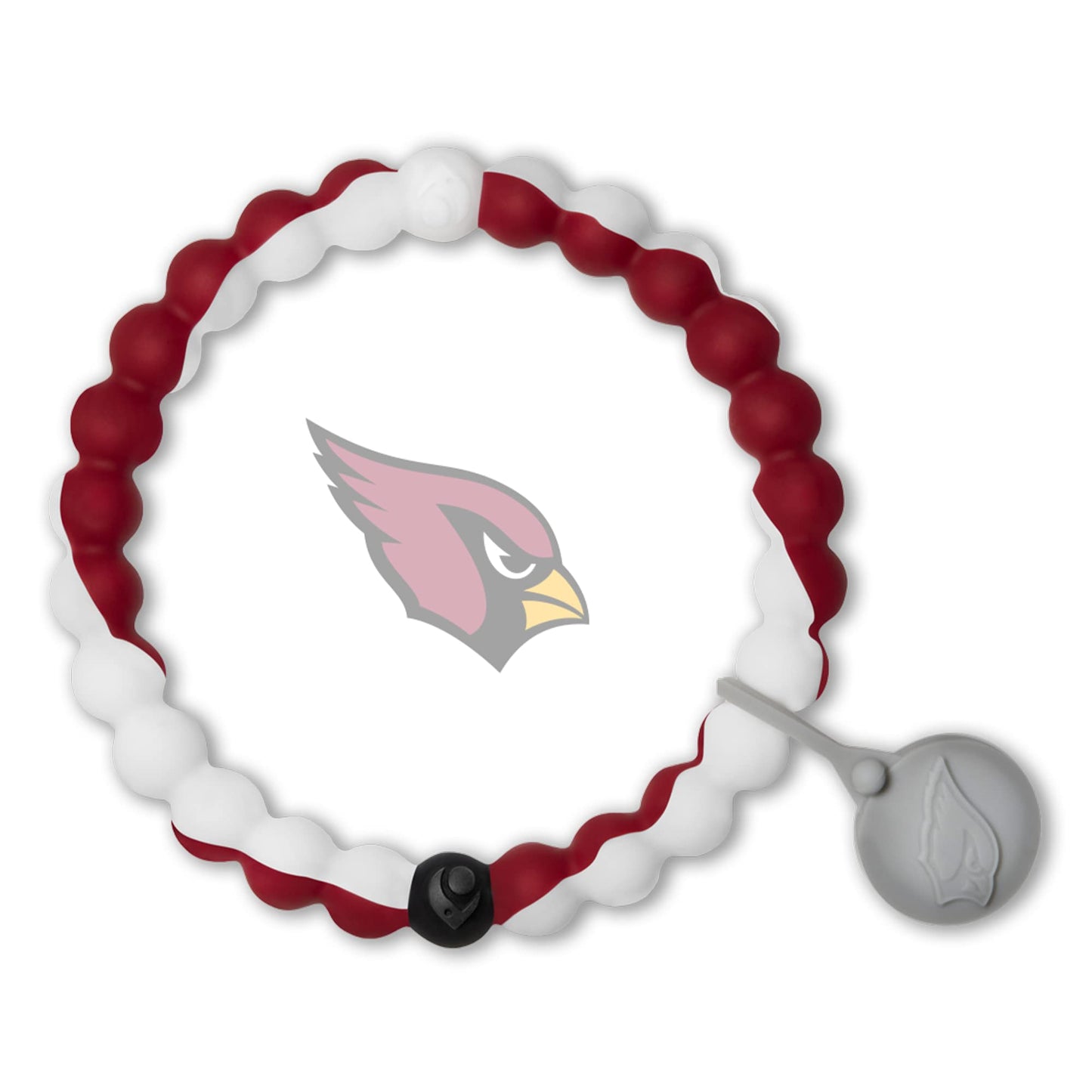 Lokai Silicone Beaded Bracelet for Men & Women, NFL Football Collection - Arizona Cardinals, Medium - Silicone Jewelry Fashion Bracelet Slides-On for Comfortable Fit