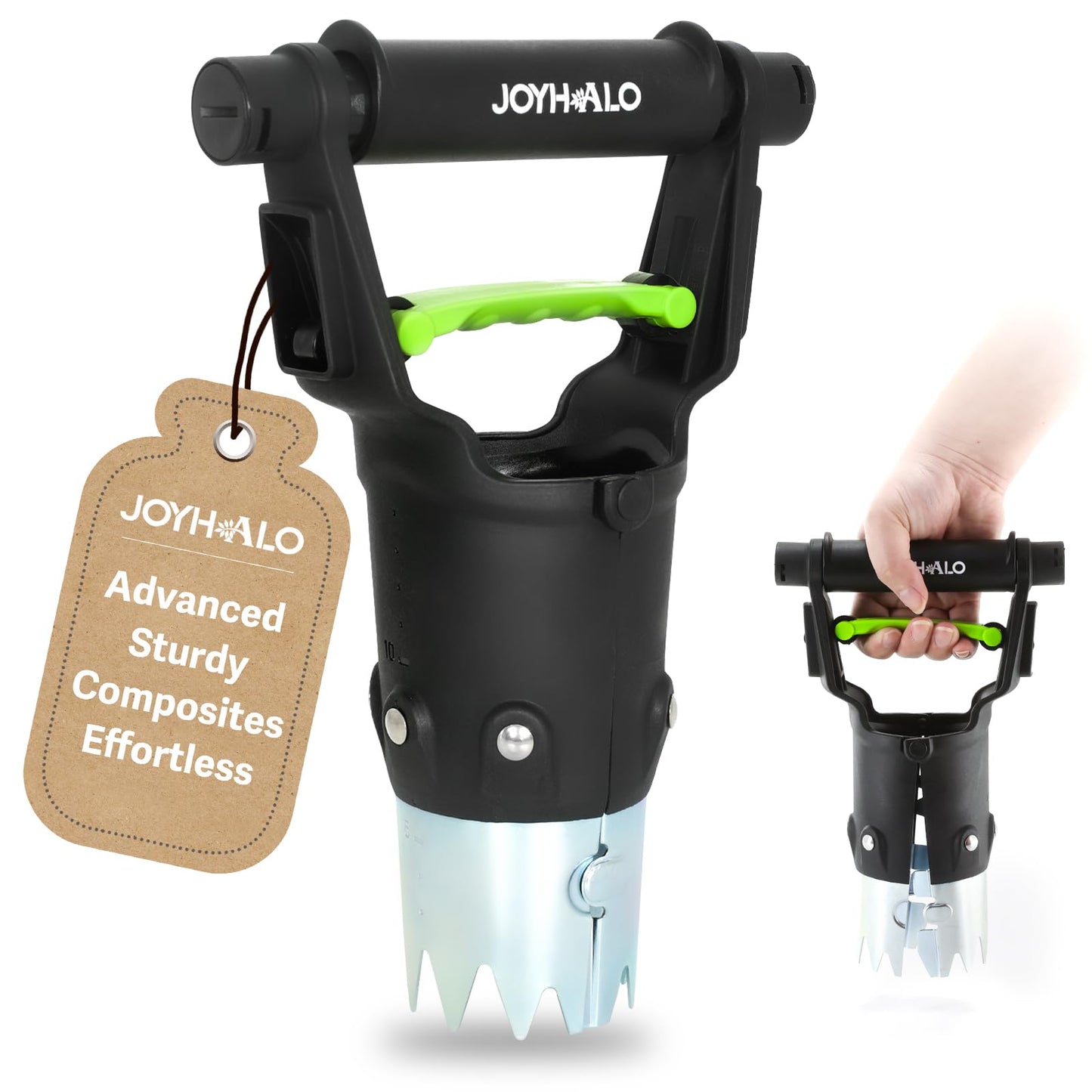 JOYHALO Garden Bulb Planter Tool, 5 inch Depth Bulb Planting Tool, Gardening Garden Tools, Automatic Soil Release Bulb Planters for Plants Seeds & Bulbs Tulip Daffodils Dahlias Lilies Onions