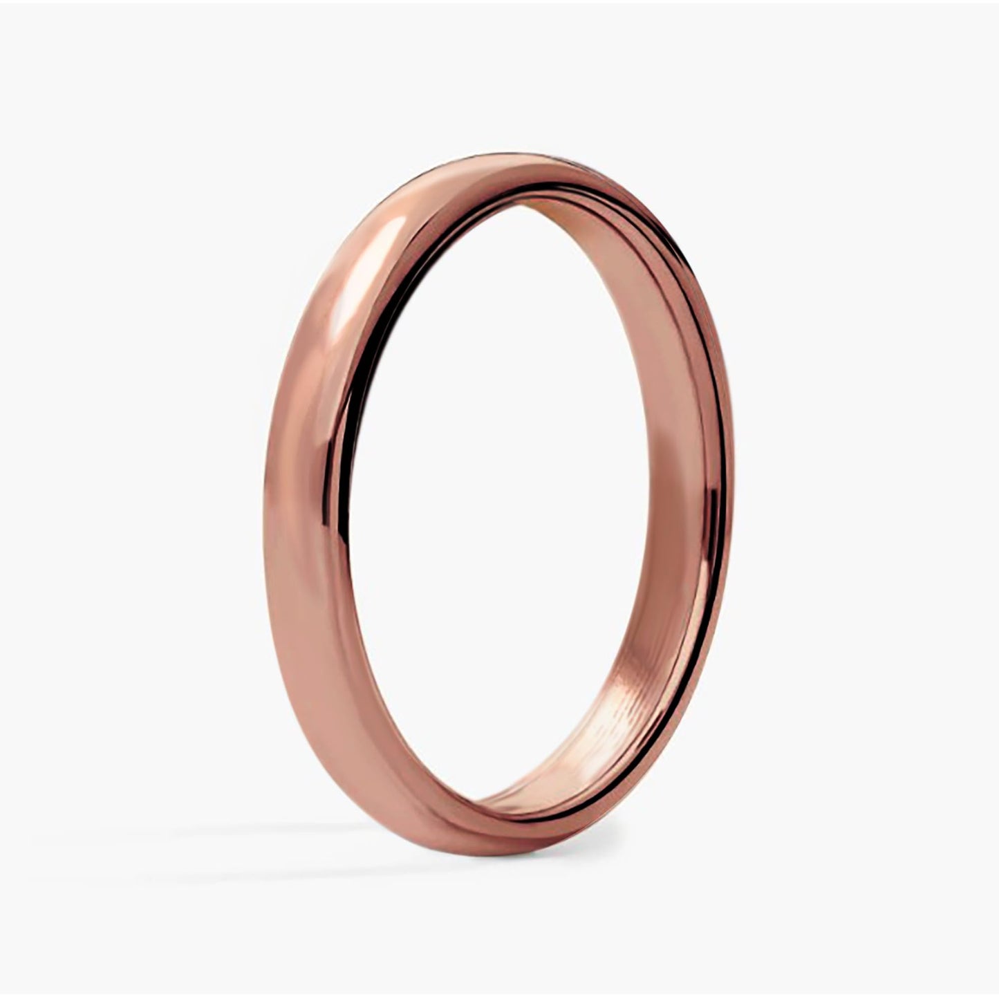 IVY & BAUBLE Pure Uncoated 3mm Copper Ring for Men & Women – Raw Authentic Solid Copper Band – Crafted in USA – Lab-Tested & Wellness Jewelry, Sizes 12