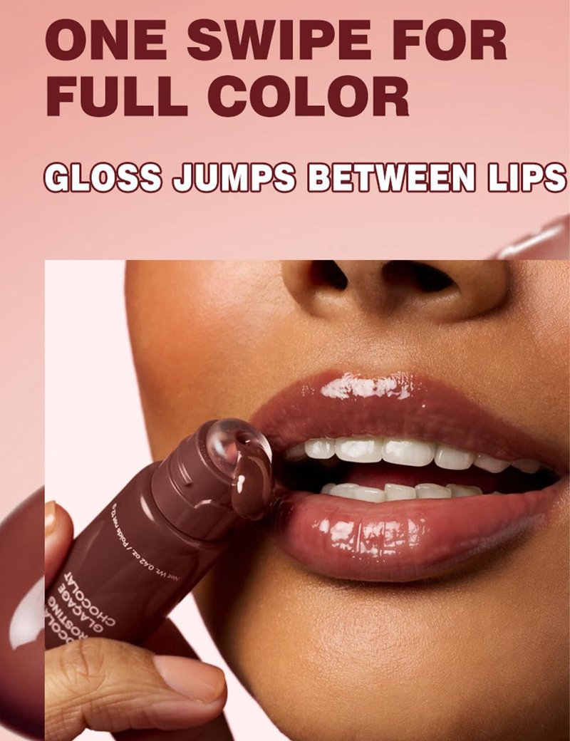 TAIKELOP Tinted Lip Serum with Donut-Shaded Applicator: Hydrating Lip Serum for Glossy, Nourished Lips with Plumping Polypeptides,8 Colors for Choosing