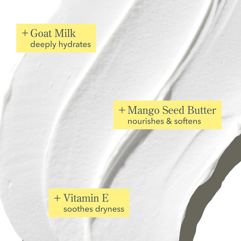 Beekman 1802 Whipped Body Cream - Hydrating Goat Milk Lotion with Shea Butter & Vitamin E | Almond Honey Cookie 8 oz