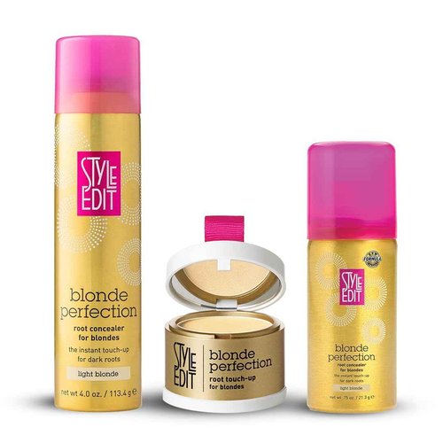 Style Edit Light Blonde Full Size, Travel Size Concealer, and Touch Up Powder