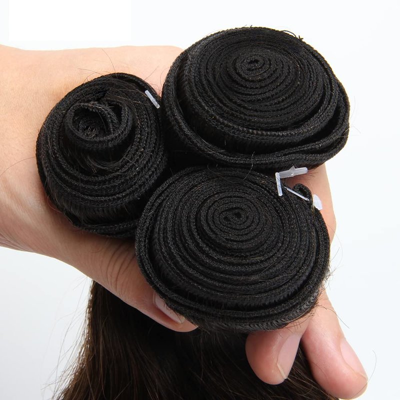 Ombre Body Wave Human Hair Bundles - Two Tone Black & Highlight Brown | 3 Bundles 8-10-12 Inch