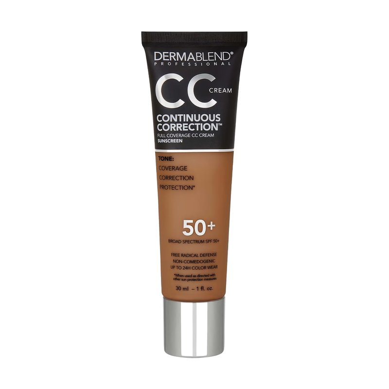 Dermablend Continuous Correction Tone-Evening CC Cream SPF 50+, 60N, 1 fl. oz. (Pack of 1)