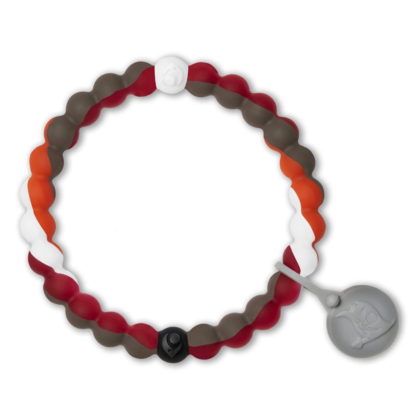Lokai Silicone Beaded Bracelet for Men & Women, NFL Football Collection - Tampa Bay Buccaneers, Medium - Silicone Jewelry Fashion Bracelet Slides-On for Comfortable Fit