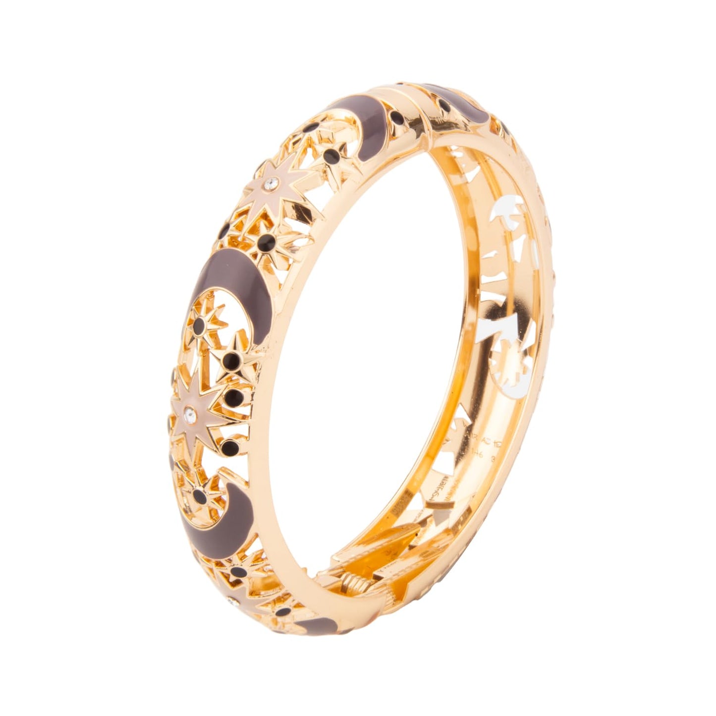 UJOY Enamel Bracelets Pack of 5 Colorful Cloisonne Rose Gold Flower Engraved Bangles for Women Jewelry Gift Pack in a Box 5PCS-88A Brown