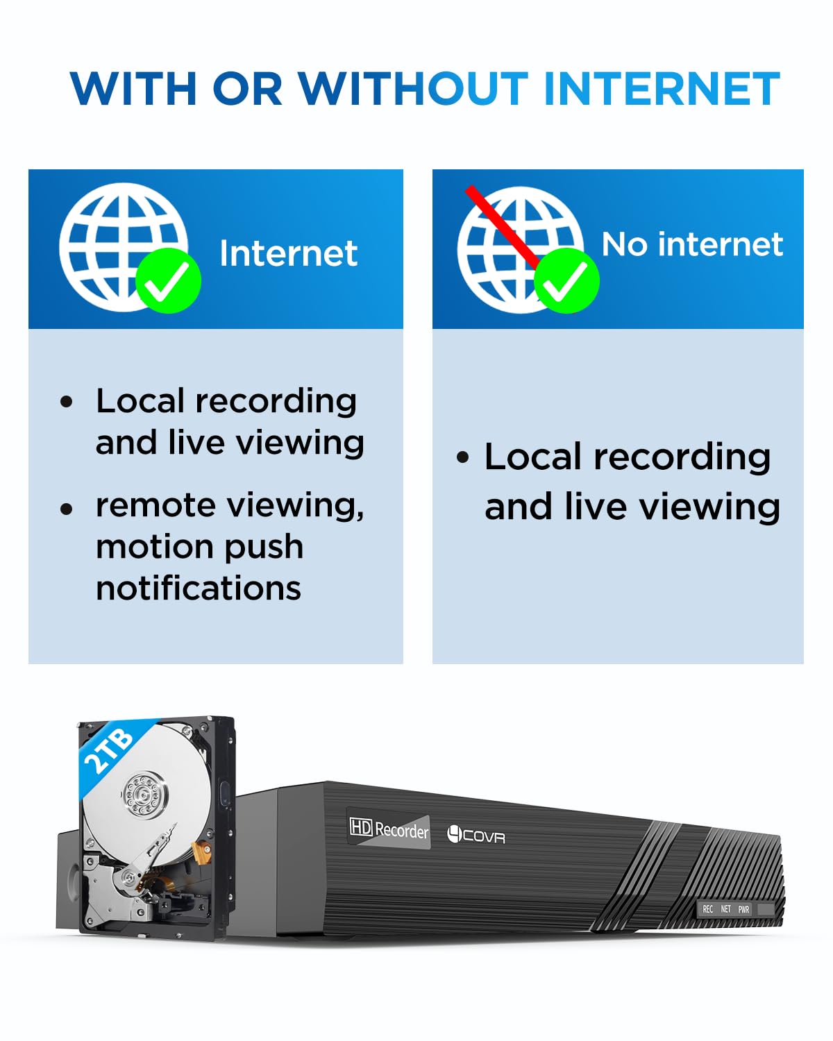 4COVR 4K Security Camera System, 8X 8MP IK10 Vandal-Proof IP67 Dome PoE IP Camera with Audio, 8CH NVR 2TB HDD, AI Human Vehicle Detection & IR Night Vision, 24/7 Home Outdoor Recording, LY54AB8M0808