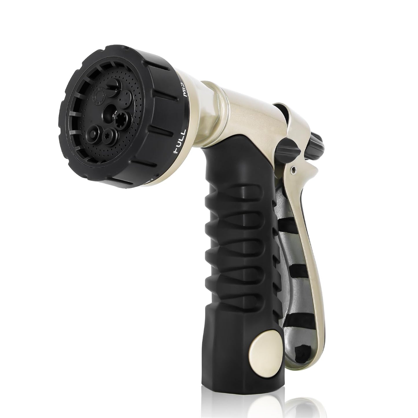 RESTMO Garden Hose Nozzle, Heavy Duty Metal Water Hose Nozzle, Hose Sprayer Nozzle with 7 Adjustable Spray Patterns, High Pressure Nozzle Watering Plants and Lawn, Pet Showering