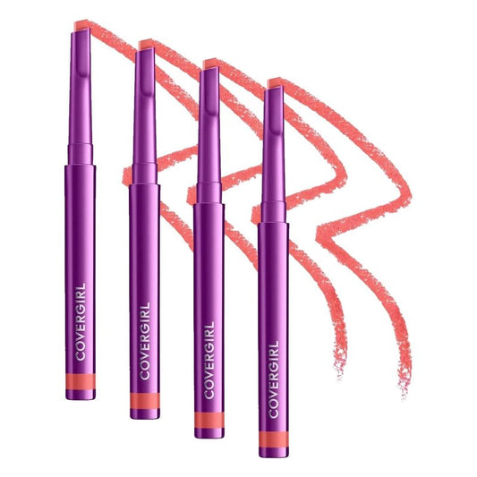 COVERGIRL Simply Ageless Lip Flip Liner, Brilliant Coral, Pack of 4