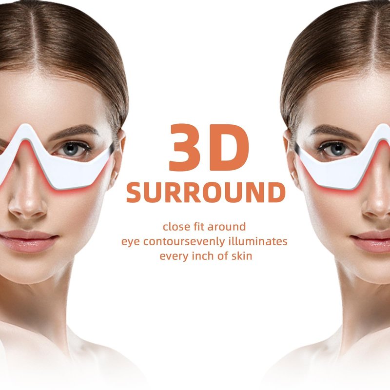 AYYHG 3D Eyelift Device – Red Light Under Eye Therapy with Microcurrent & 3D Fit Design | Reduces Wrinkles, Dark Circles & Puffiness | Silent Operation for Sensitive Skin & Busy Lifestyles