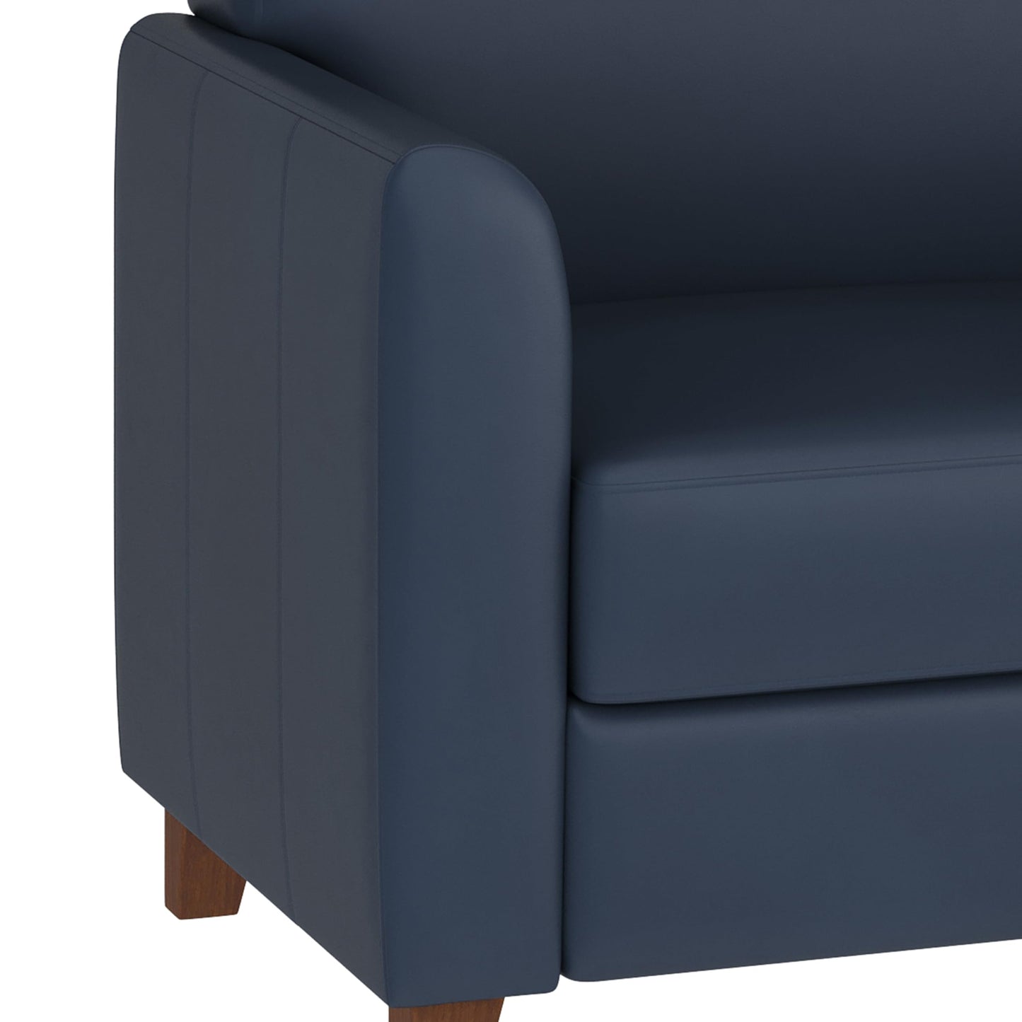Flash Furniture Hercules Diplomat Series Commercial Grade Navy LeatherSoft Reception Sofa