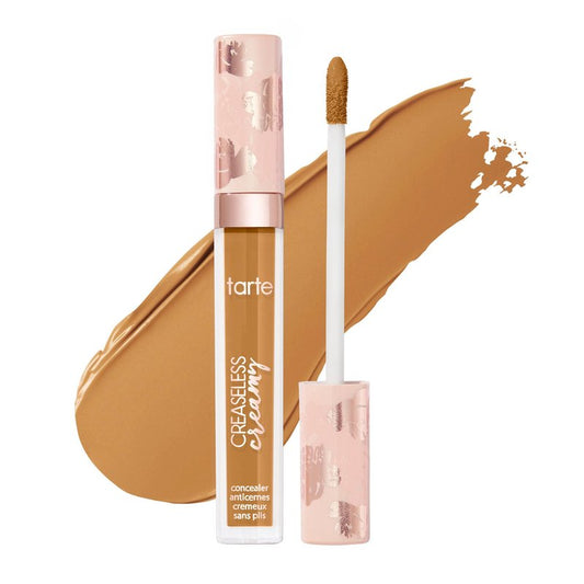tarte creaseless creamy full-coverage concealer – Waterproof Hydrating Longwear, Niacinamide & Caffeine for covering Dark Circles & Blemishes, Vegan & Cruelty-Free, full size, 48G tan-deep golden