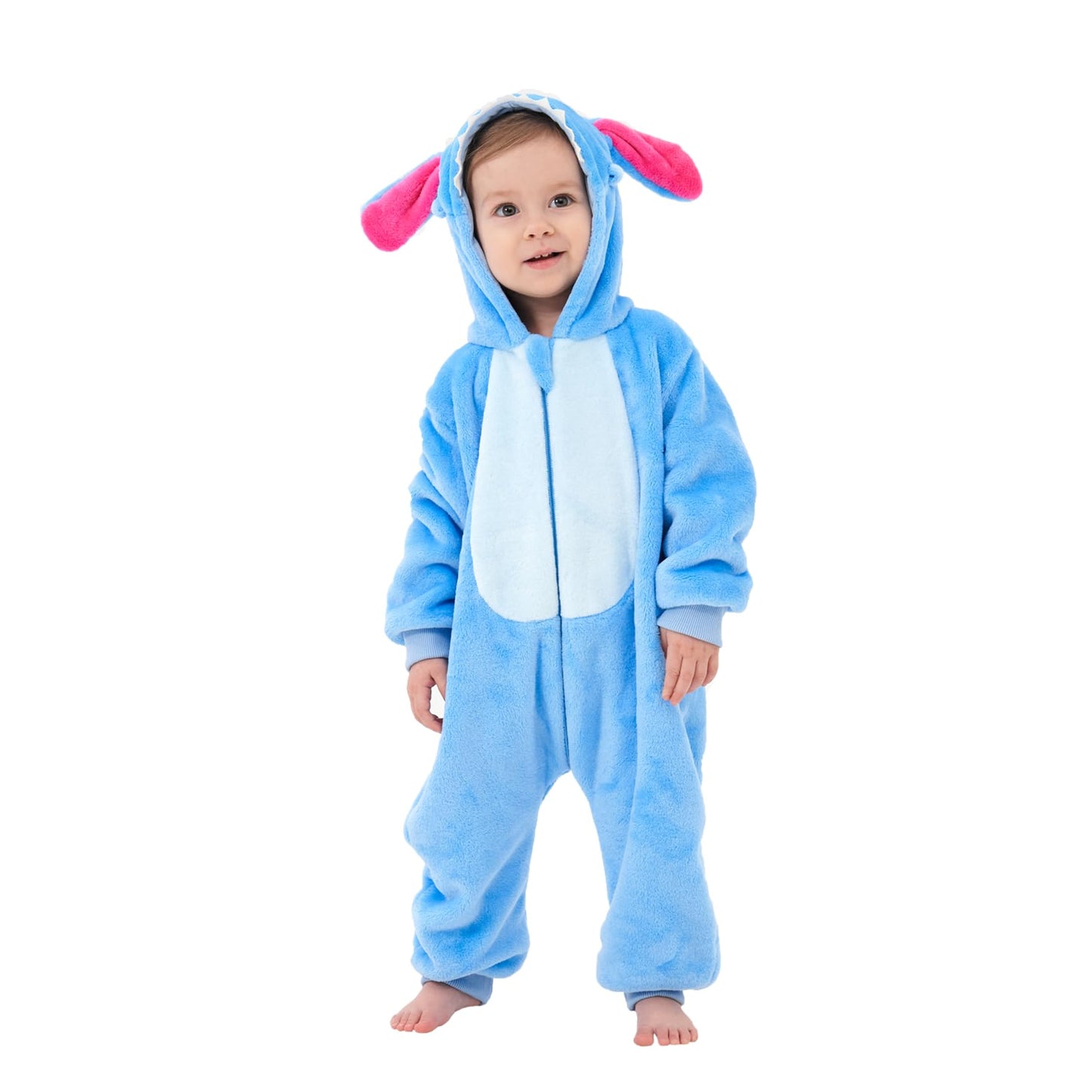 SCOPUCI Unisex Baby Animal Onesie Pajamas,Infant Flannel Halloween Cosplay Costume, Toddler Christmas Homewear/Sleepwear