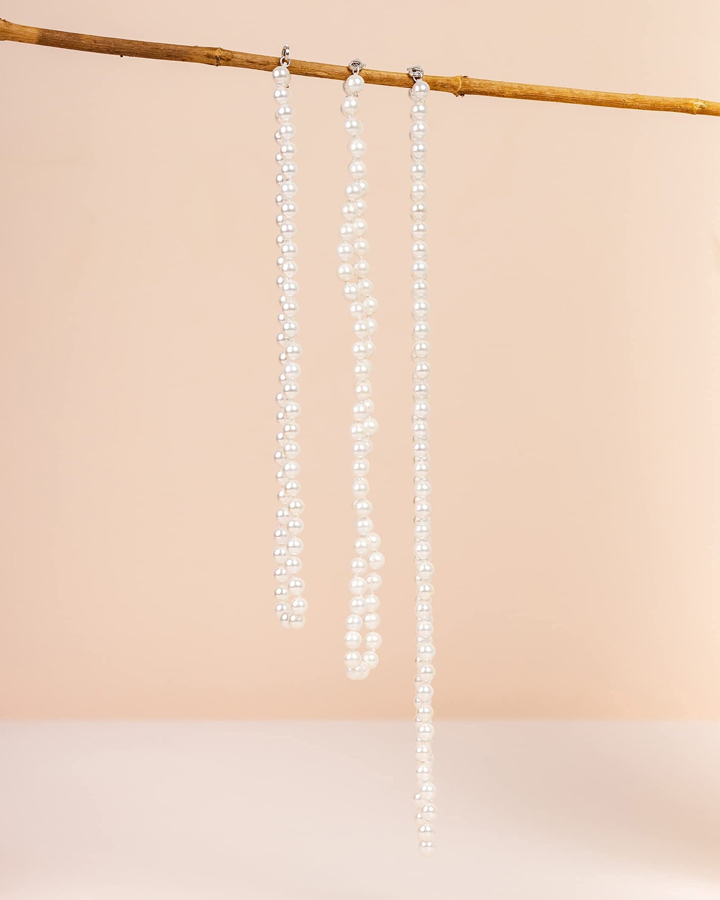 PAVOI 925 Sterling Silver Round White Simulated Shell Pearl Necklace Strand | Pearl Choker Necklace | Jewelry for Women - 22" Length (6mm)