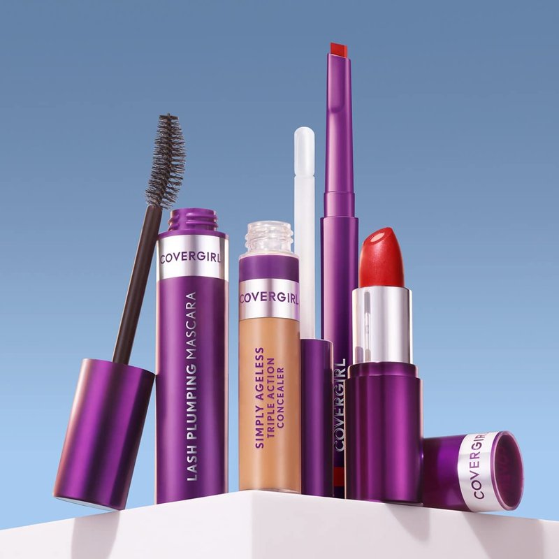 COVERGIRL Simply Ageless Lip Flip Liner, Brilliant Coral, Pack of 4
