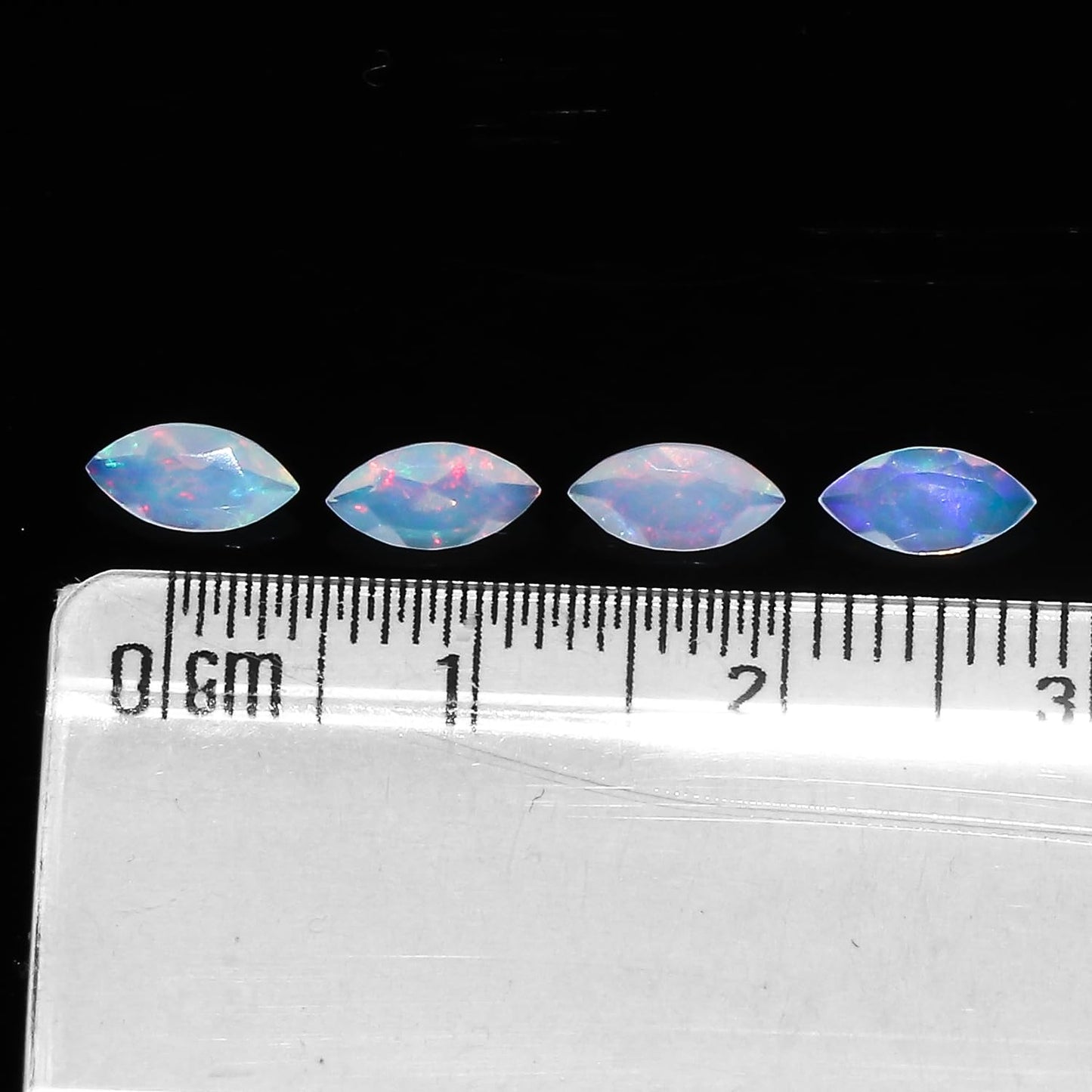 4 Pcs,7x3.5 MM, Yashee Natural Ethiopian Opal Crystal,Brilliant Cut, Marquise Shape, Jewelry Making Supply, Chakra Energy Healing Gemstone, Real Top Grade Crystal, Birthstone, Wholesale deal