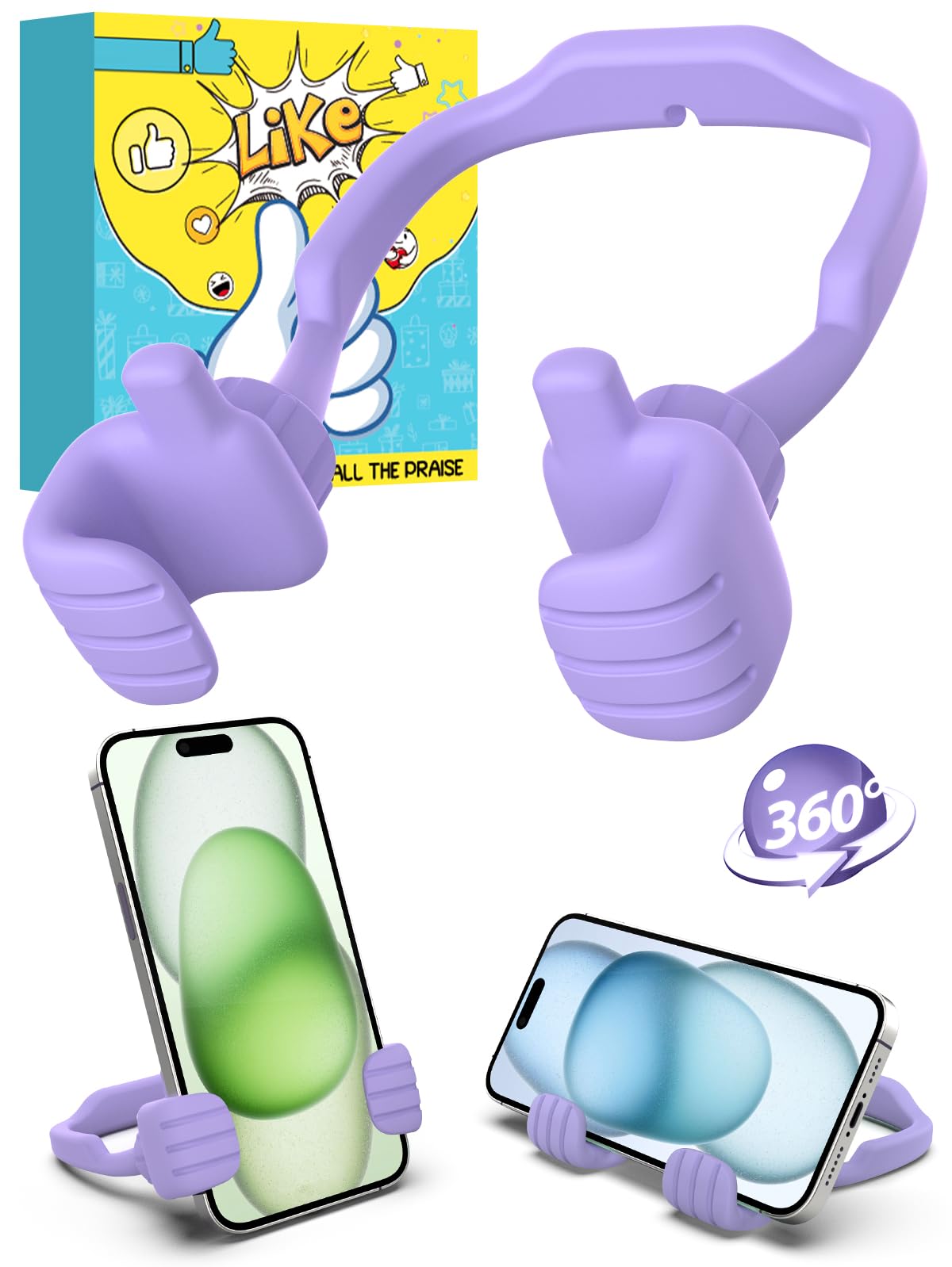Gifts for Mothers Day Mom Wife Cell Phone Holder: Funny Gifts for Teenager Tween Women Daughter Thumb Up Cell Phone Stand Stand Stocking Stuffers Birthday Gadget for Teen Girl Gift Trendy Stuff Ideas