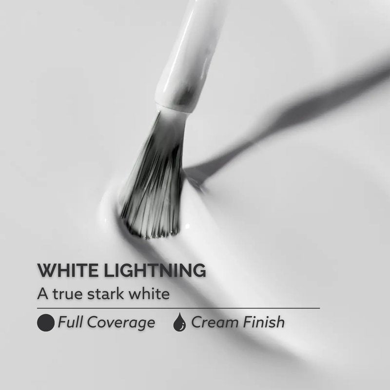 Dazzle Dry Nail Lacquer (Step 3) - White Lightning - A true stark white full coverage cream. (0.5 fl oz)