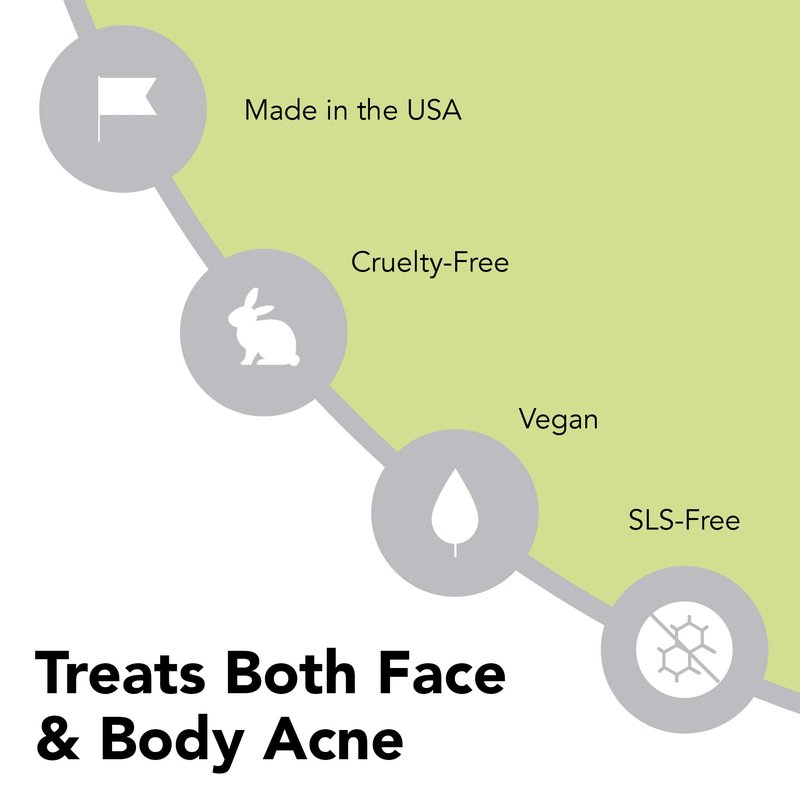humane Benzoyl Peroxide Face Wash - 5% Regular-Strength Acne Face Wash For Skin, Back & Body - 8 Fl Oz - Dermatologist-Tested Non-Foaming Cleanser - Benzoyl Peroxide Acne Treatment - Cruelty-Free