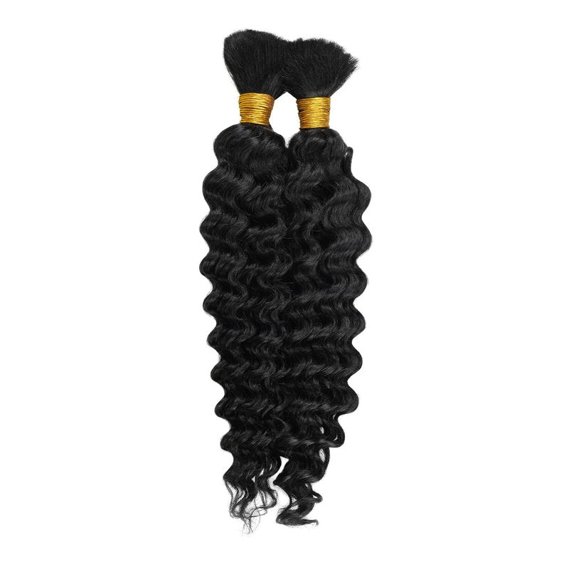 Janet Collection Human Hair Braids Deep Bulk (18"-24") (18 Inch, 2)
