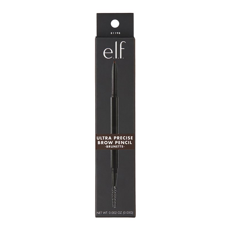 e.l.f. Ultra Precise Brow Pencil, Dual-Ended, Ultra Fine Tip Defines & Fills Eyebrows, Creamy Formula, Vegan & Cruelty-Free, Brunette
