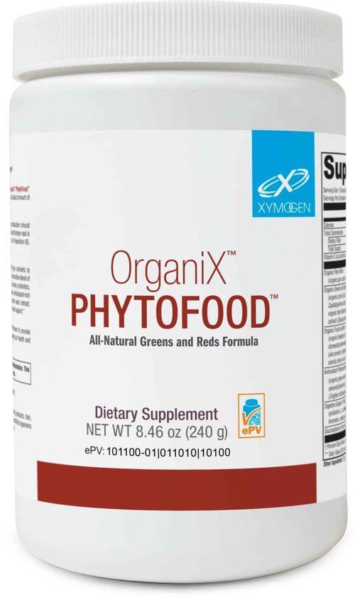 XYMOGEN OrganiX Phytofood - Reds and Greens Superfood Powder with Vitamin C - Fruits and Vegetables Supplements to Support Digestive Health - Organic & Gluten Free (30 Servings)
