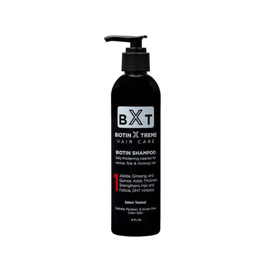 Biotin X Treme Hair Natural Shampoo for Hair Loss & Thinning Hair - Color-Safe, DHT Blocker, Sulfate-Free, Paraben-Free - For Men & Women - Promotes Hair Growth, Strengthens, and Thickens - 8 oz