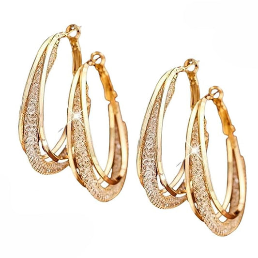 2 Pairs Lymphatic Drainage Slimming Hoop Earrings, Flysmus Halolux Lymphvity Magnetotherapy Germanium Earrings, Lymphatic Activity Hoop Earrings, Acupuncture Therapy Earrings Fashion Jewelry Gift For