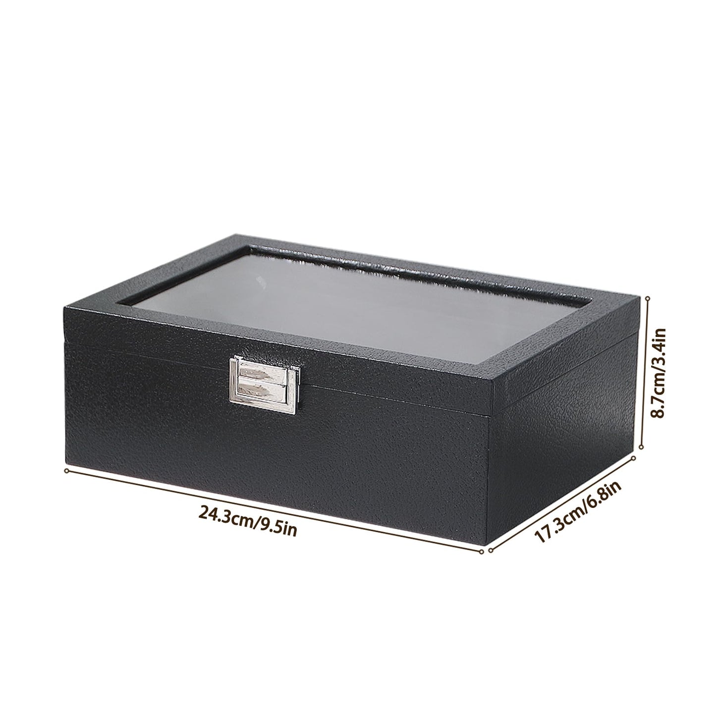 Adugay Bracelet Holder Organizer Box,Women's and Girls' Velvet Bracelet Storage Box,Small Jewelry and Watch Display Case for Vendors (Black)