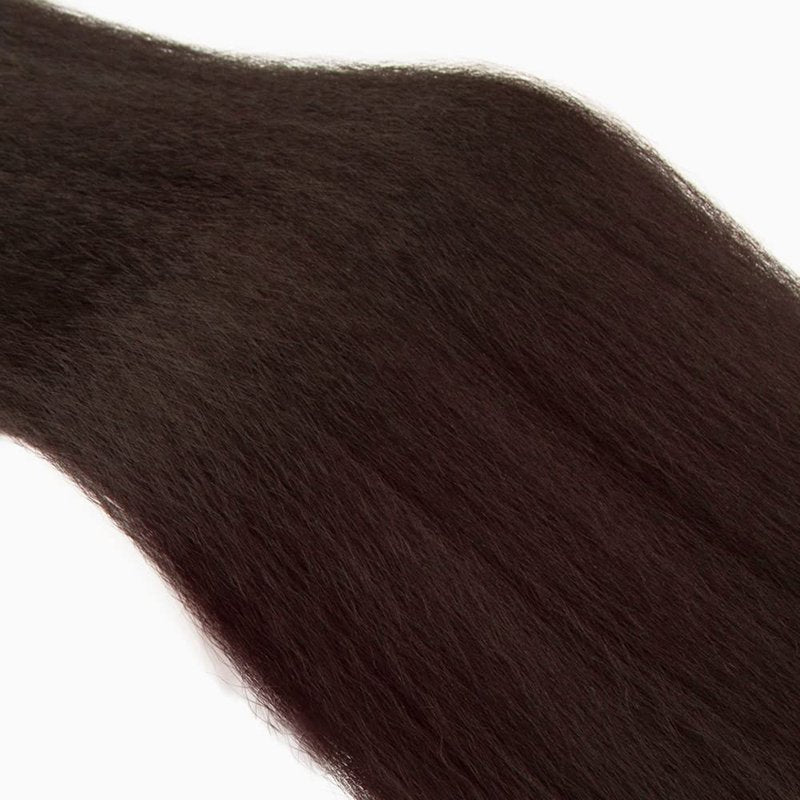 #4 Brown Bundles Human Hair Yaki Straight Human Hair Bundles 26 Inch Chocolate Brazilian Hair 1 Bundle Unprocessed Virgin Remy Hair Extensions 50 Gram Per Bundle