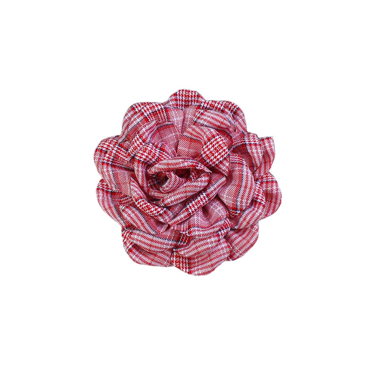 Elegant Large Cloth Flower Brooches Big Camellia Flower Pin for Women Dainty Cloth Fabric Rose Brooches Dress Skirt Scarf Hat Pins Clothing Decoration Accessories (Red Christmas brooch B)