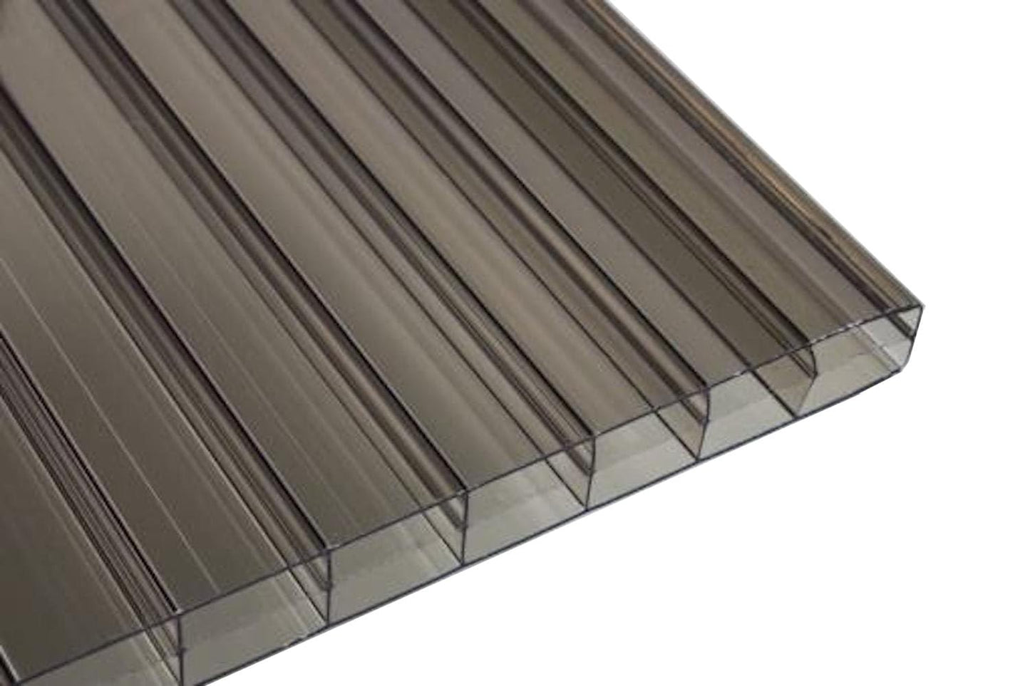 Falken Design Polycarbonate Roof Panel Twinwall (Multiwall) Bronze 24 in. x 48 in. x 1/4 in. (6MM) Thick (Set of 4)