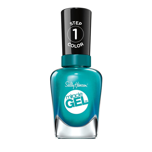 Sally Hansen Miracle Gel™, Combustealble, Long Lasting, Gel-Like Formula, No UV Lamp Needed, Blue Nail Polish