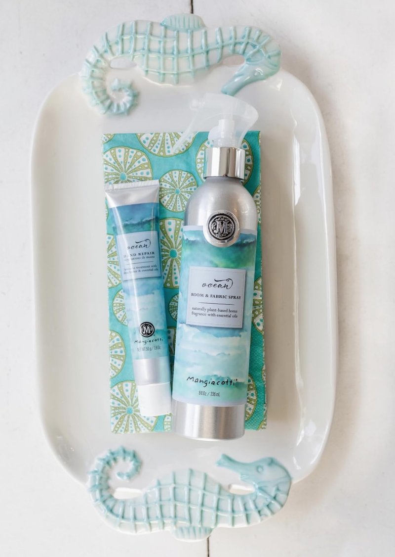 Mangiacotti Hand Repair Cream – Shea Butter & Chamomile, Fast-Absorbing Moisturizer for Dry Hands, Made in USA, 1.8oz, Ocean