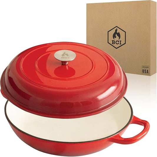 Enameled 2.25 Quart Signature Cast Iron Braiser with Lid