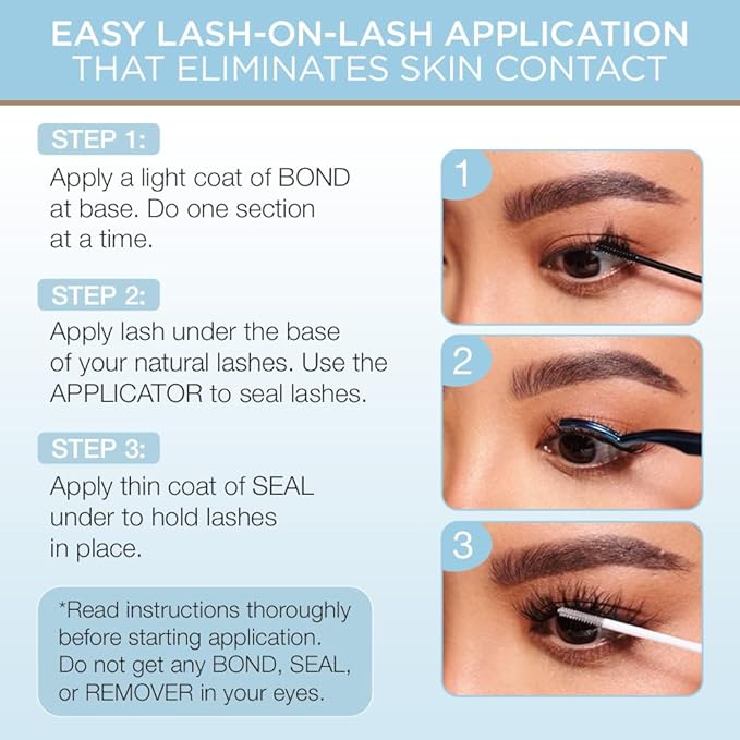 Ardell Seamless Underlash Lash Extension Kit - DIY Lash Clusters, Balayage Individual Lashes, Natural-Looking Eyelash Extension, 32-Count, 1-Pack