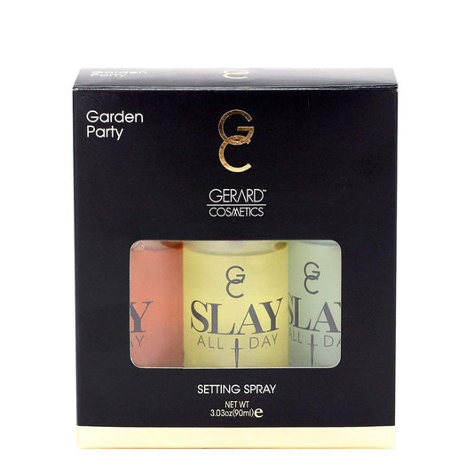 Slay All Day Setting Spray - Garden Party Set by Gerard Cosmetic for Women - 3 Pc 1.01oz Peach, 1.01 Lemongrass, 1.01oz Green Tea