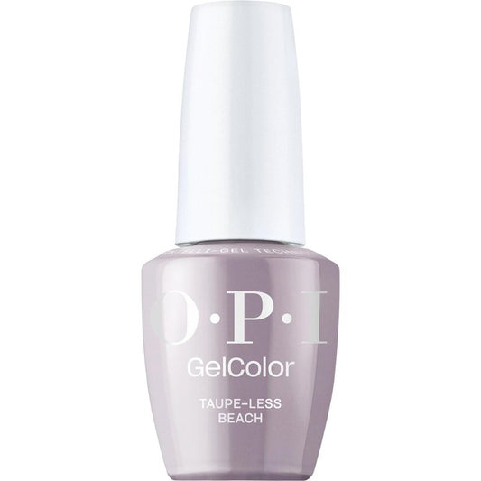 OPI GelColor Taupe-less Beach | Opaque Soft Gray Lavender Crème LED Cure Gel Nail Polish | Salon-Quality Shine, Long-Lasting Wear | Vegan & HEMA Free | 0.5 Fl Oz