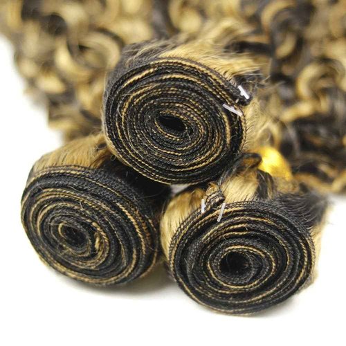 Habiliana Bundles Human Hair 18 20 22 Inch P1B/27 Human Hair Bundles 12A Unprocessed Brazilian Virgin Quick Weave Hair Extensions for Black Women