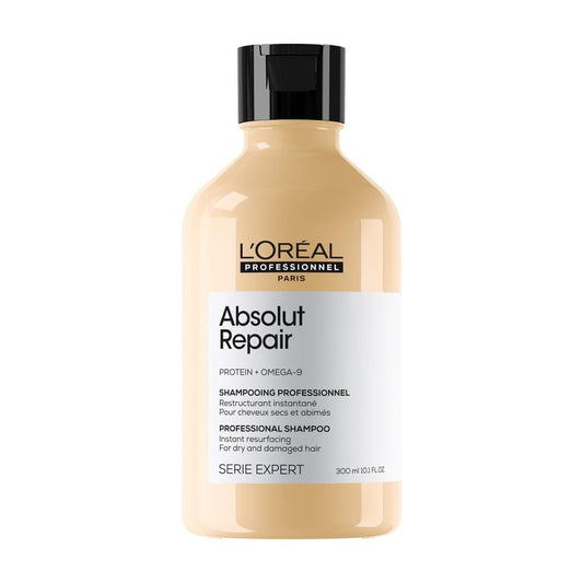 L'Oreal Professionnel Paris Absolut Repair Shampoo – Nourishing Protein Shampoo For Dry, Damaged Hair, Repairs Damage and Provides Shine, 10.1 Oz